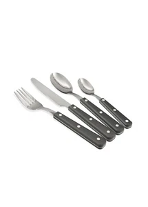 The Mia Dark Collection Cutlery, Set of 24 - Picture 1 of 2