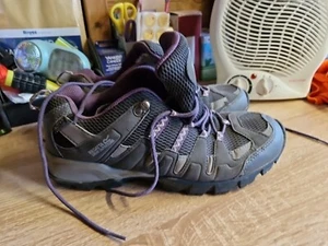 Regatta Walking Shoes Uk Size 7 Grey And Purple - Picture 1 of 13