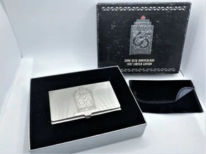 Estuche con soporte de tarjeta de visita de metal ZIPPO edición limitada 65 aniversario sin usar - Imagen 1 de 11