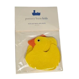 Pottery Barn Kids gelbe Ente Badeapplikation rutschfeste Gummi Duckie Badewanne Neu aus altem Lagerbestand - Bild 1 von 6