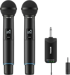 TONOR TW720 Wireless Microphones Recargable Handheld Dynamic Mic - Picture 1 of 8
