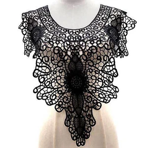 Adorno De Cuello De Tela Guipur Para Fiesta Banquete - Imagen 1 de 18