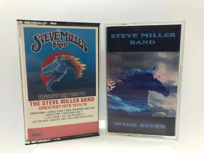 MUSIC STEVE MILLER BAND Greatest Hits 1974-78 & Wide River Cassettes Tested - Image 1 of 4