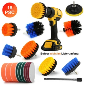 Bürstenaufsatz Reinigung Bürste Set Für Bohrmaschine Für Akkuschrauber Küche 18x - Bild 1 von 12