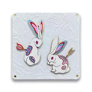 James Jean Year of the Rabbit Pin Set - LIMITED/500 - CONFIRMED ORDER SOLD OUT - Picture 1 of 1