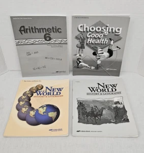 ABeka 6th grade New World History Math Health Teacher Quiz Test Answer Keys - Picture 1 of 10