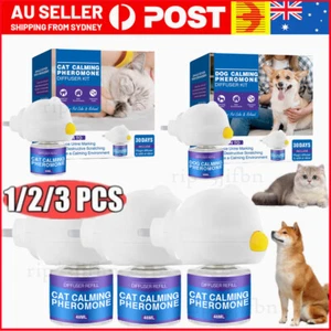 1/2/3PC Cat Calming Pheromone Diffuser Kit Pets Plug-In 30 Days & 48ml Refill AU - Picture 1 of 18