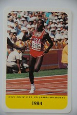 Carl Lewis - Olympic Gold Medal 1984 - 1997 Harenberg German card