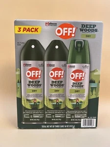OFF! Deep Woods Insect Repellent Vill-3 Pack (6 OZ *2 + 4 OZ) New In box - Picture 1 of 2
