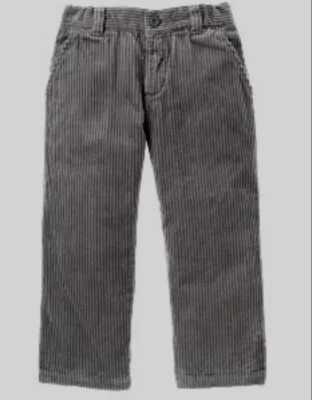Talla 4 Nuevos PANTALONES DE PANA GRIS Gymboree Tradiciones Vacaciones Niño Navidad Algodón Foto 1 de 4
