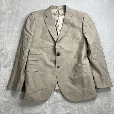 Charles Tyrwhitt 开衫外套男式 42R 灰色羊毛 Alfred Brown 经典合身豪华 — 第 1/4 张图片