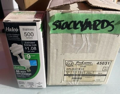 Case (10) ProLume Compact Fluorescent Lamps CFL9/27/E12 2700K 46518 Coil Spiral - Image 1 of 3