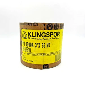 Klingspor 3" x 25m PSA Roll PS11 Silicon Carbide Wet/Dry 800 Grit 0110800A3X25MT - Picture 1 of 3