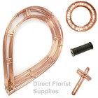 Flat Wire Wreath Rings Crosses Chaplet Frames Holly Christmas Xmas Craft