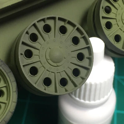 1/35 T-34/76 铸钢公路车轮模型 1942 1943 树脂 3D 打印苏联二战 — 第 1/4 张图片