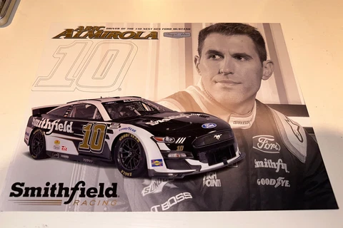 2022 ARIC ALMIROLA “SMITHFIELD” #10 NASCAR CUP SERIES POSTCARD Cover