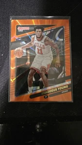 2021-22 Panini Donruss Thaddeus Young Orange Holo Laser San Antonio Spurs No. 90 - Bild 1 von 2