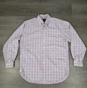 Brooks Brothers Shirt Mens Medium Pink Country Club Makers & Merchants USA Made - Picture 1 of 7