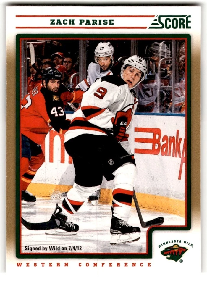 Zach Parise 2012-13 Score Gold Rush #244 Minnesota Wild - Image 1 of 2
