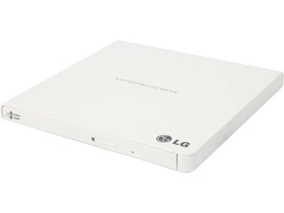 Regrabadora de CD/DVD externa LG con disco M compatible con Mac y Surface (blanco) - modelo Foto 1 de 4