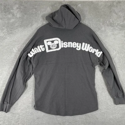 Disney Parks Spirit Jersey Hoodie Womens Small Gray Disney World Logo Pullover - Image 1 of 4