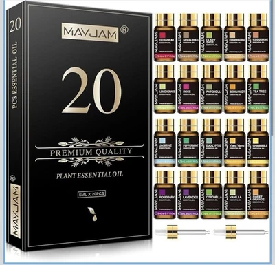 Tea Tree 20 Pcs Pure Essential Oil Gift Set, for Diffuser, Humidifiers, and MORE - Image 1 of 4