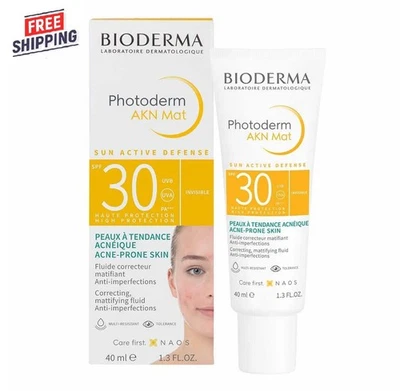 Bioderma Photoderm AKN Mat Crema SPF30 Protector Solar Matificante 40 ml EXP 03/2026 Foto 1 de 2
