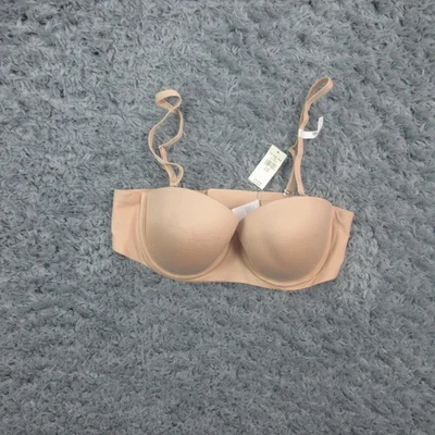 Sujetador Aerie para mujer 34C nude sin tirantes convertible acolchado con aros nuevo con etiquetas Foto 1 de 4