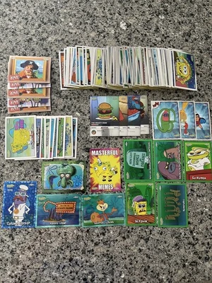 ENORME Lote de Tarjetas Topps Cromadas Bob Esponja! Numerados, refractores de algas marinas, salida bruta, etc... Foto 1 de 4