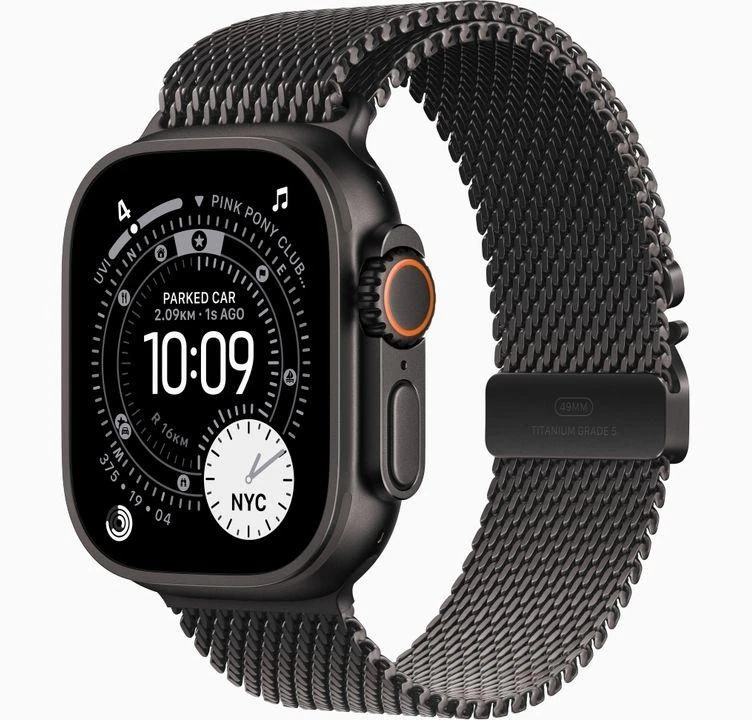 Apple Watch (Ultra 3) 49mm Black Titanium w/ Titanium Milanese Loop (LTE) - New - Image 1 of 1