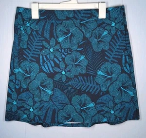 Rip Skirt Hawaii Women's Size Large Blue Hibiscus Print Wrap Skirt Beach Summer - Picture 1 of 5