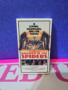 Kingdom Of The Spiders (VHS 1977 VCI) William Shatner Rare - Foto 1 di 5