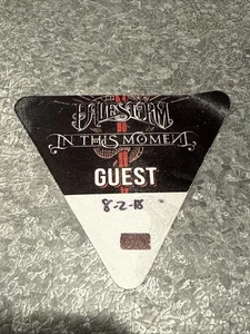 Halestorm In This Moment Backstage Guest Satin Sticky Pass 2018 - Imagen 1 de 2