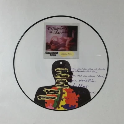 SATELLITE CITY's Masculine Make Over Picture Disc #001 LP Vinyl VG+ Inserts 2002 - Image 1 of 3