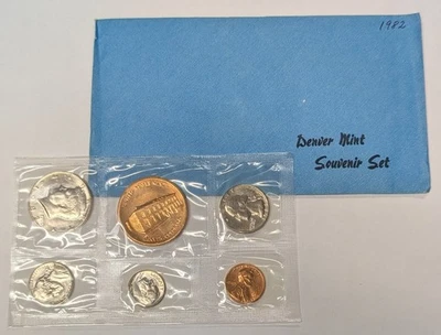 1982 Denver Mint Souvenir Set ~ Uncirculated US Mint Coins - Image 1 of 4