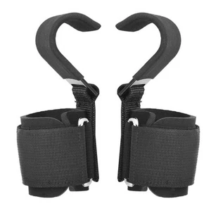Weight Training Hooks Wrist Support Gripper Strap Weightlifting - Picture 1 of 7