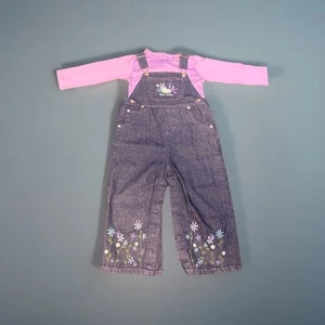 Vintage Hello Kitty Mädchen komplettes passendes Set lila Overall Größe 24 Monate - Bild 1 von 4
