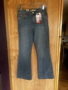 Levi's Girls 726 High Rise Flare Jeans Size 10 Light Wash - Picture 1 of 4