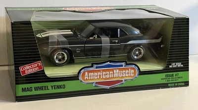 ERTL American Muscle 1969 Mag Wheel Yenko 427 Camaro 1:18 Diecast Green #7 - Image 1 of 4