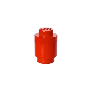 , LEGO Round Brick 1 - Soluzione di Stoccaggio Impilabile - Rosso Brillante - Foto 1 di 7