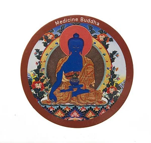 Magnet tibetain Bouddha medecine Nepal Tibet 73 mm 7776 D2 - Picture 1 of 1