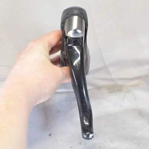 Shimano 105 5700 ST-5700 LEFT/FRONT 2x Double STI Shifter, Black, 7/10 Nice - Picture 1 of 8