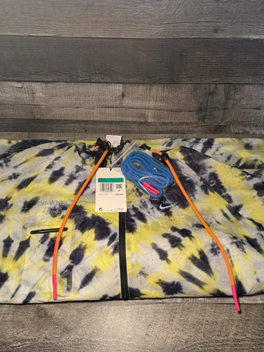 Nike Lab x Off White Giacca Donna Tie Dye CK4805 702 Taglia XL Volt Arancione