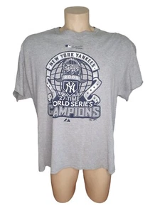 New York Yankees 2009 World Series World Champions Grey T Shirt Size XL - Picture 1 of 6