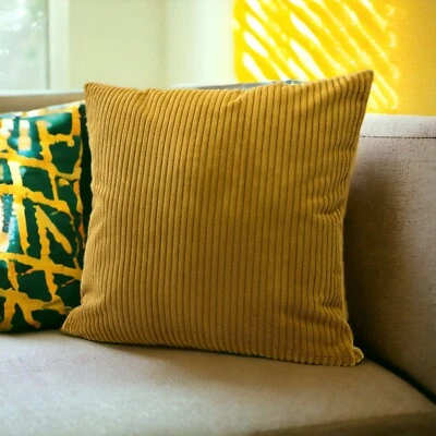 Kissenbezug 40X40 in 22 Größen Cord Samt Kissenhülle Dekokissen Kissen  Velvet - Bild 1 von 4
