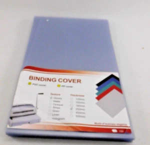 (100er Pack) 8-1/2 x 14 10 Mil Legal Klar PVC Bericht Hüllen Bindeblätter - Bild 1 von 3