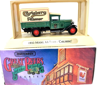 Nuevo MATCHBOX 1932 FORD Diecast Carlsburg Truck Modelos de antaño **BONO Foto 1 de 4