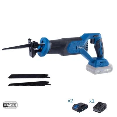 Sabelsage 20V 2 Akkus 2.0Ah und Ladegerat ixes Scheppach bc-rs250-x - Image 1 of 4