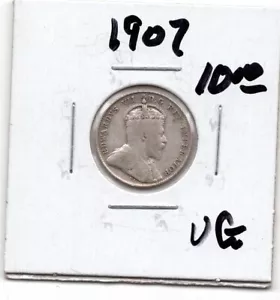 1907 Canada 10 Cent Coin -VG - Picture 1 of 2