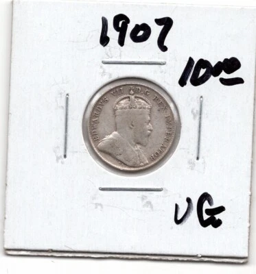 1907 Canada 10 Cent Coin -VG - Image 1 of 2